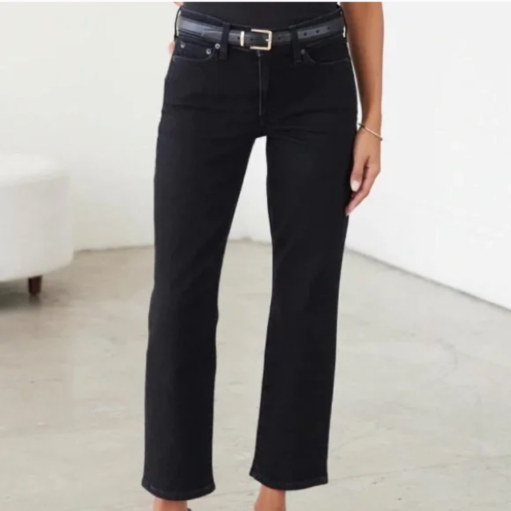 AYR Black Straight-Leg Women's Jeans